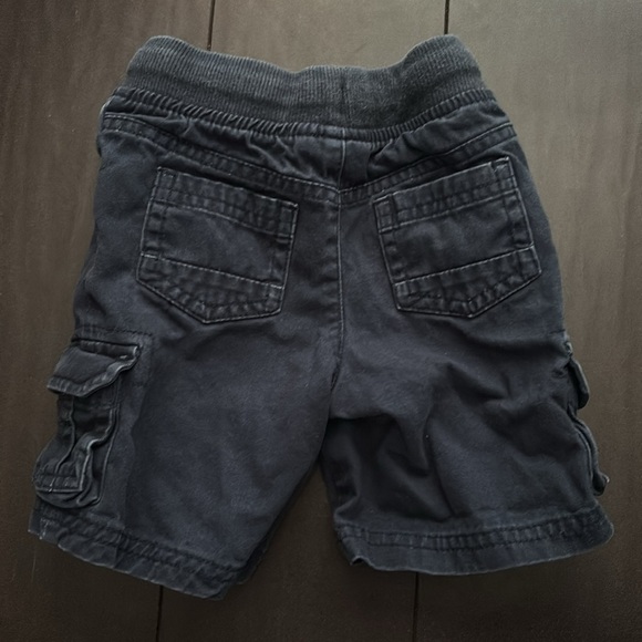 Cat & Jack Navy Drawstring Cargo Shorts size 12M EUC - Picture 2 of 3